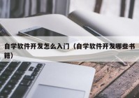 自学软件开发怎么入门（自学软件开发哪些书籍）