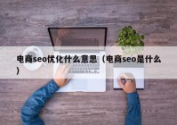 电商seo优化什么意思（电商seo是什么）